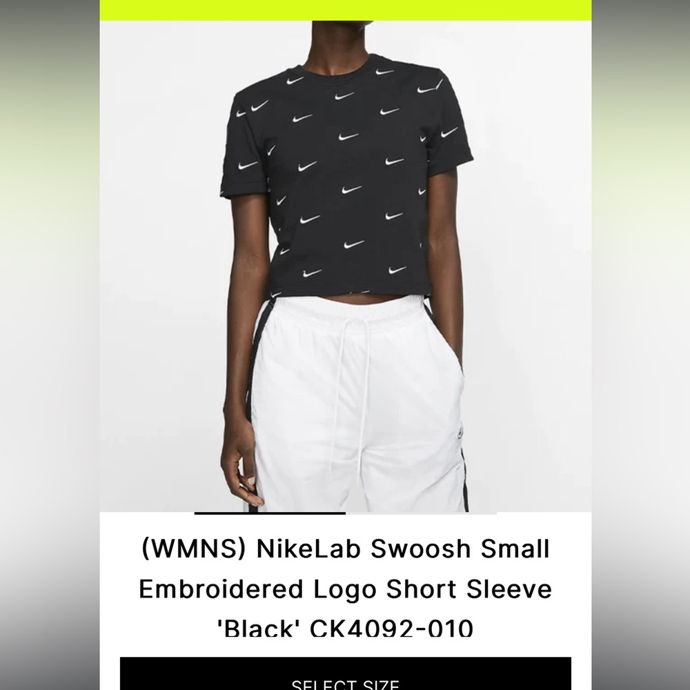 NikeLab All Over Swoosh Logo Shirt, Women’s Medium - Picture 8 of 8